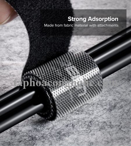 Ugreen 70111 3M cỡ 15mm băng dán Velcro màu đen ngang 1.5cm LP124 30070111